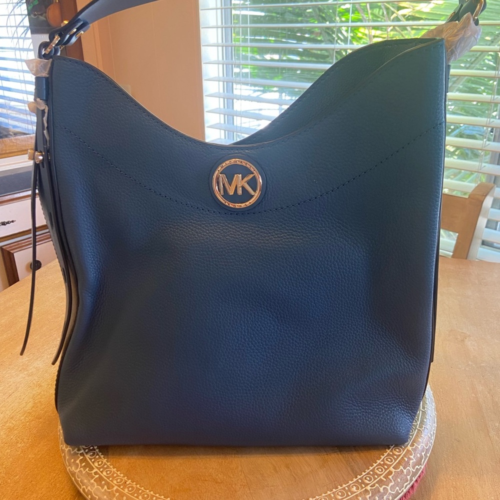 Michael Kors Teal Leather Handbag